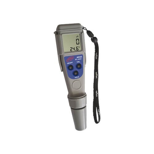 Adwa Waterproof EC/ Temp Pocket Tester – Low Range AD33