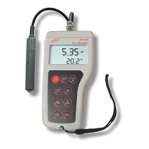 Adwa Waterproof Portable EC/TDS/Temp Meter AD332