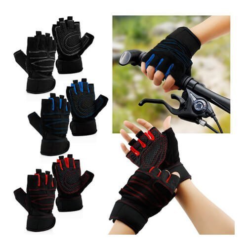 Workout Gym Half Finger Gloves Exercise Training Fitness