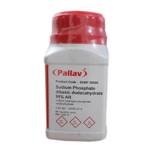 di-Sodium Hydrogen Phosphate Dodecahydrate 500gm Pallav India