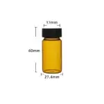 Amber Glass Vial 20mL with Screw Cap