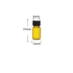 Amber Glass Vial 2mL with Screw Cap