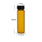 Amber Glass Vial 40mL with Screw Cap