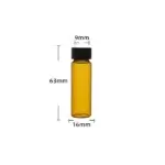 Amber Glass Vial 8mL with Screw Cap China