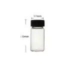 Clear Glass Vial 20mL Storage Vial with Screw Cap